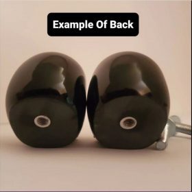 gothic black skull knobs and included screws