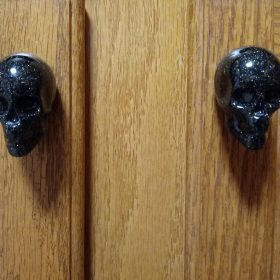 gothic drawer knobs for halloween decor