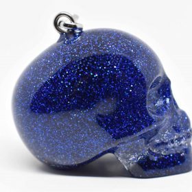 Unique Blue Skull Design Ocean-Themed Keychain